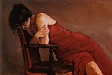 Famous Red Paintings - Red Dress